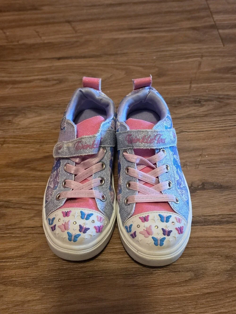 Skechers Girls Twinkle Toes: Twinkle Sparks Sequin Party Slip-on Sneakers Casual